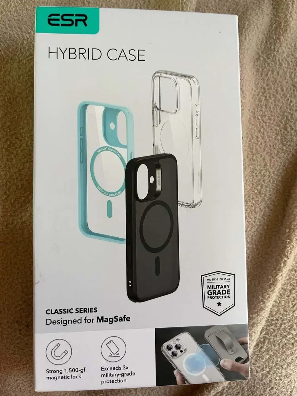 ESR Classic Series Hybrid Case (HaloLock) for iPhone 16 Plus - Frosted Pink